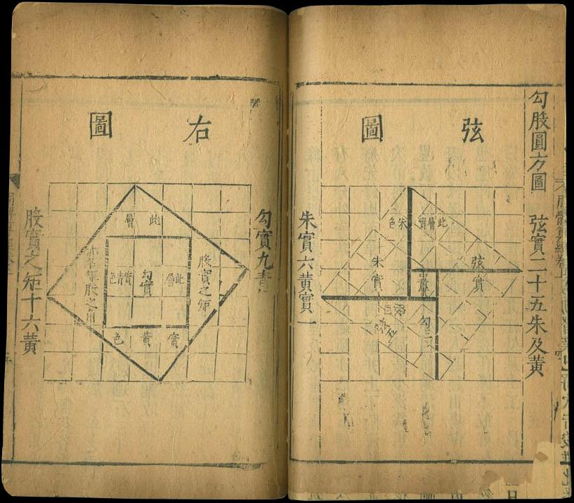 A 1603 Ming edition of the Zhoubi Suanjing.